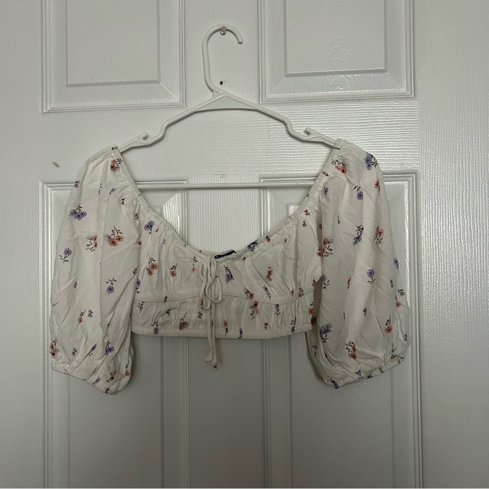 floral crop top